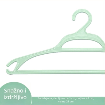 Peonija plastična vješalica za odjeću, bezšivna, debela, protuklizna, za kućnu upotrebu, odrasla veličina