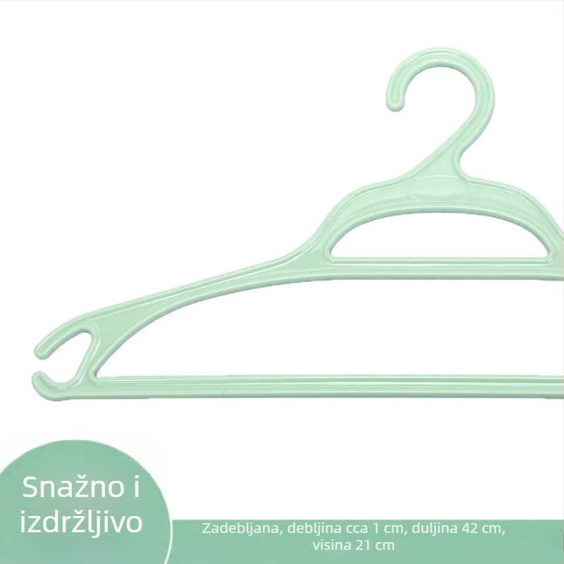 Peonija plastična vješalica za odjeću, bezšivna, debela, protuklizna, za kućnu upotrebu, odrasla veličina