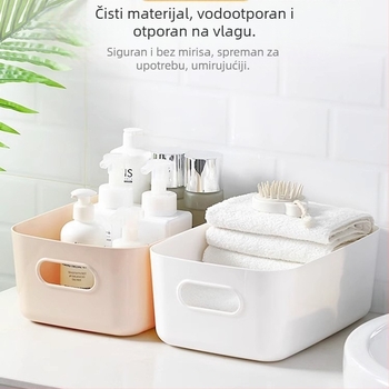 Stolna kutija za pohranu kozmetike, grickalica i ostalih stvari, plastična kutija velikog kapaciteta