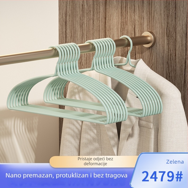 Široka i debela vješalica za odjeću, bez šavova, nano protuklizna, za prikaz u trgovini
