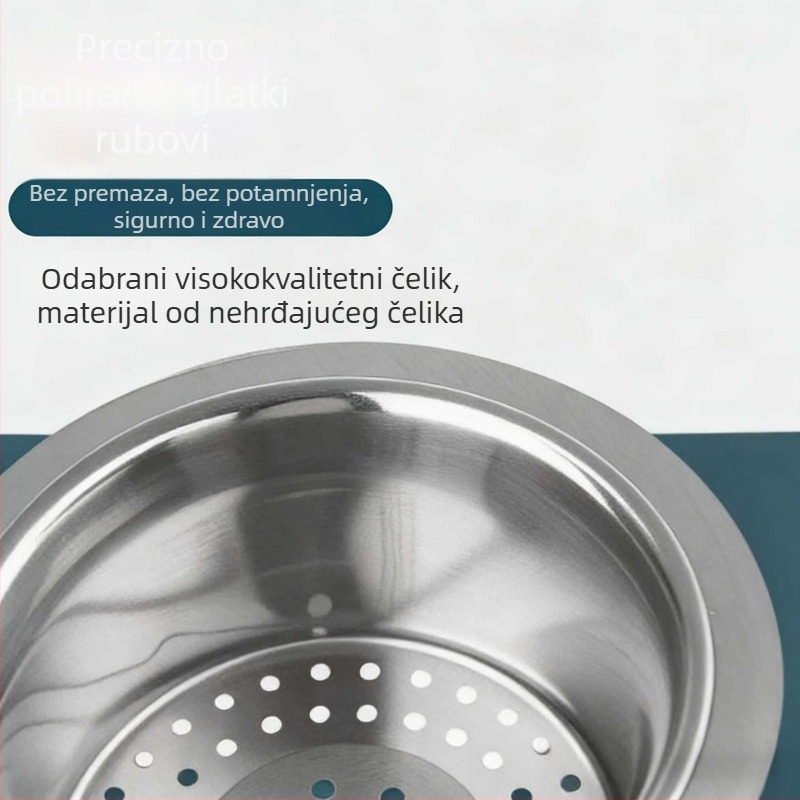 Košara za odvod u kuhinji u obliku labuda, nehrđajući čelik, viseći nosač za odvod, suho–mokro odvajanje kuhinjskih otpada