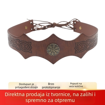 Srednjovjekovna čelenka s valovitim dizajnom, nordijskog Viking stila cosplay rekvizita