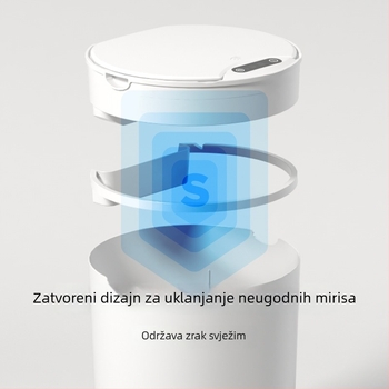 Inteligentni okrugli kanta za smeće s induktivnim senzorom, 13-17 L, za kuću: kupaonica, kuhinja, dnevni boravak, spavaća soba