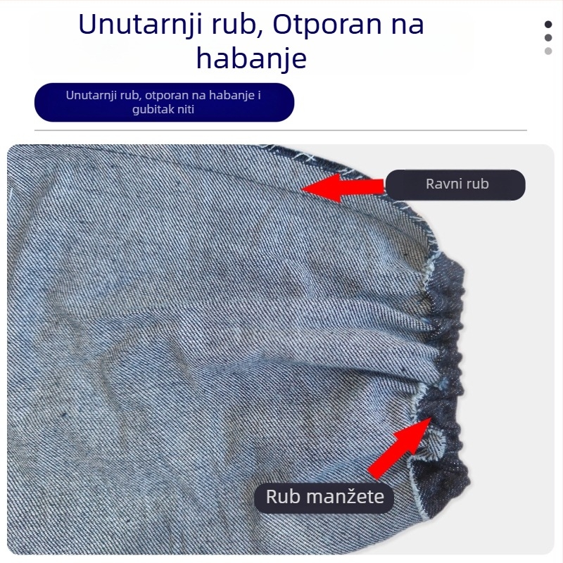 Denim zaštitni rukavi za rad – dugi, debeli, otporni na habanje, zaštita od zavarivanja i prljavštine, zimska upotreba