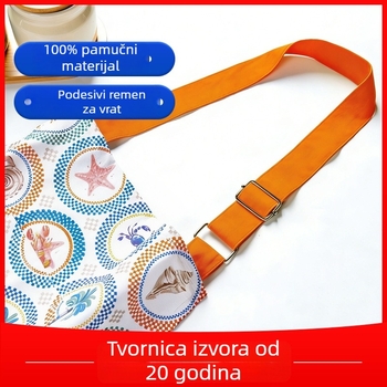 Prilagodljiva pamučna pregača s kućnim uzorkom, vodootporna, za odrasle, kuhinja i kućno čišćenje, unisex