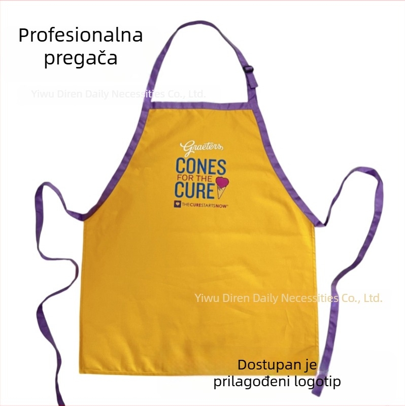Kuhinjska pregača od pamuk-poliester smese, otporna na masnoću, modernog dizajna, univerzalna veličina, pogodna za kuću i restoran, mogućnost tiskanja logotipa