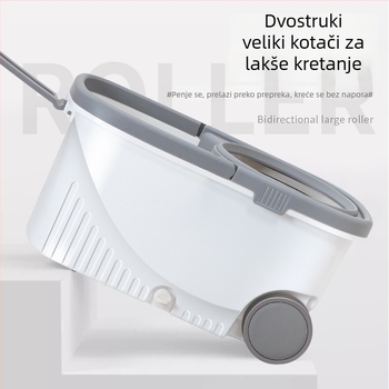 Okretni mop s jednim dijelom i kantom za cijeđenje, za kućno čišćenje