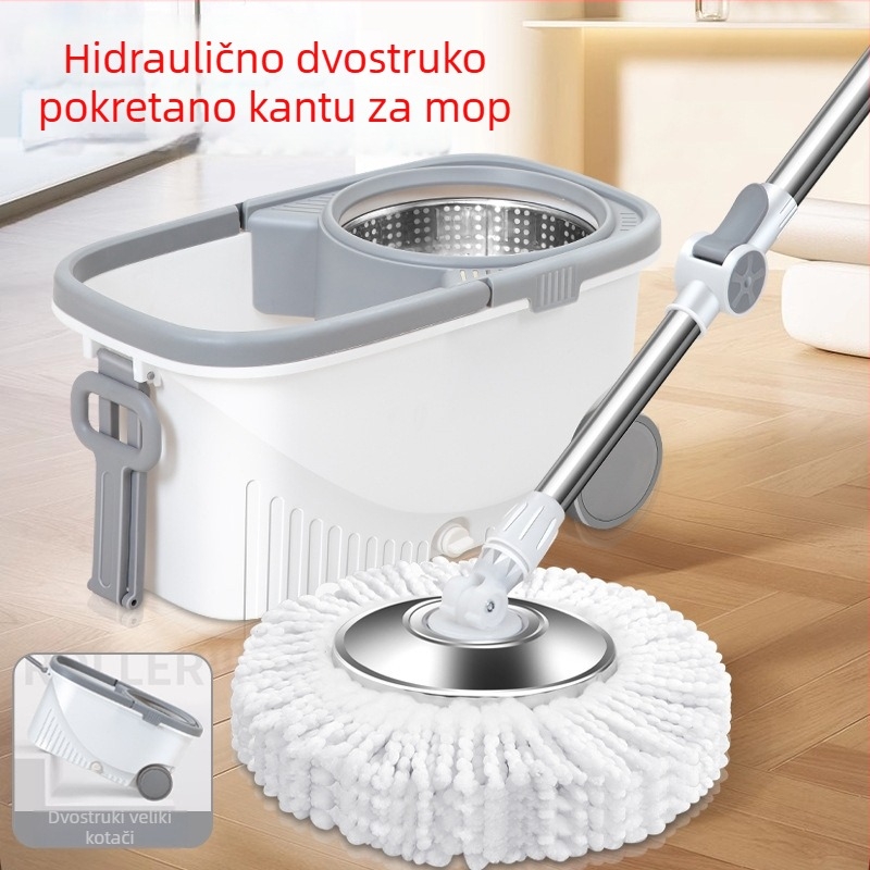 Okretni mop s jednim dijelom i kantom za cijeđenje, za kućno čišćenje