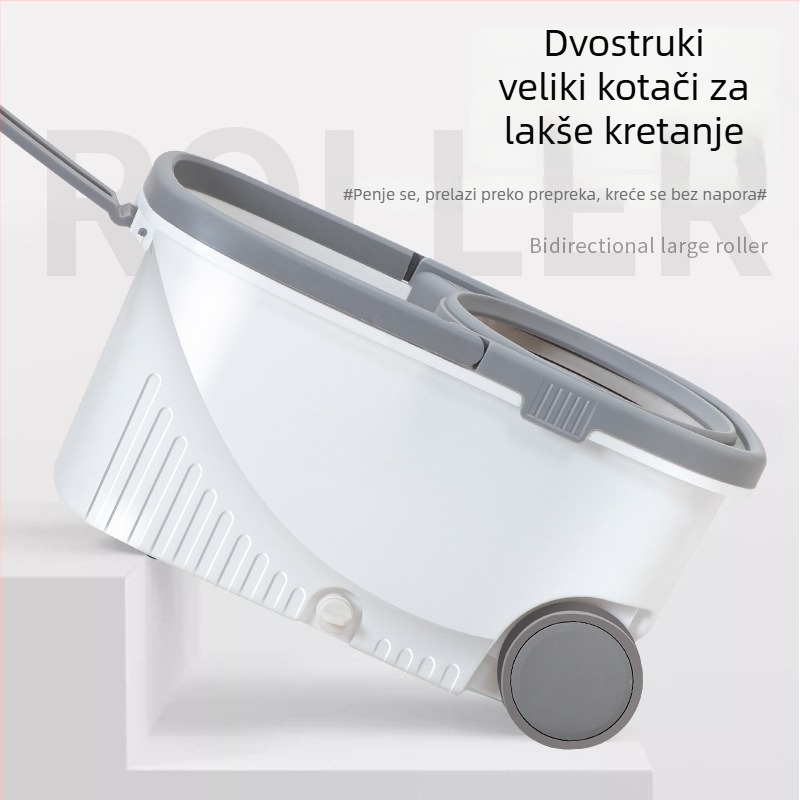 Okretni mop s jednim dijelom i kantom za cijeđenje, za kućno čišćenje