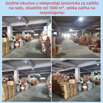 Safirno plave PVC vodootporne rukavne za podlakticu, otporne na ulje i kiseline/alkalije, od goveđeg tetiva