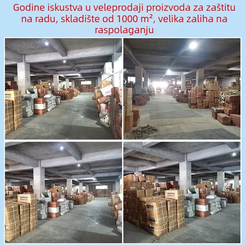 Safirno plave PVC vodootporne rukavne za podlakticu, otporne na ulje i kiseline/alkalije, od goveđeg tetiva