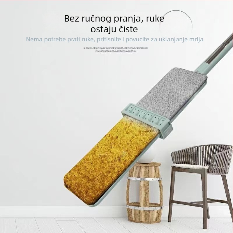 1,5 m veliki mop bez potrebe ručnog pranja, lijeni mop, kućanski mop od nehrđajućeg čelika