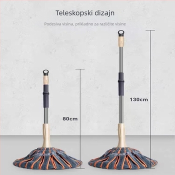 Bez dodira mop za kućnu upotrebu, rotirajući mop s automatskim iscijeđivanjem, mikrofiber mop za pod