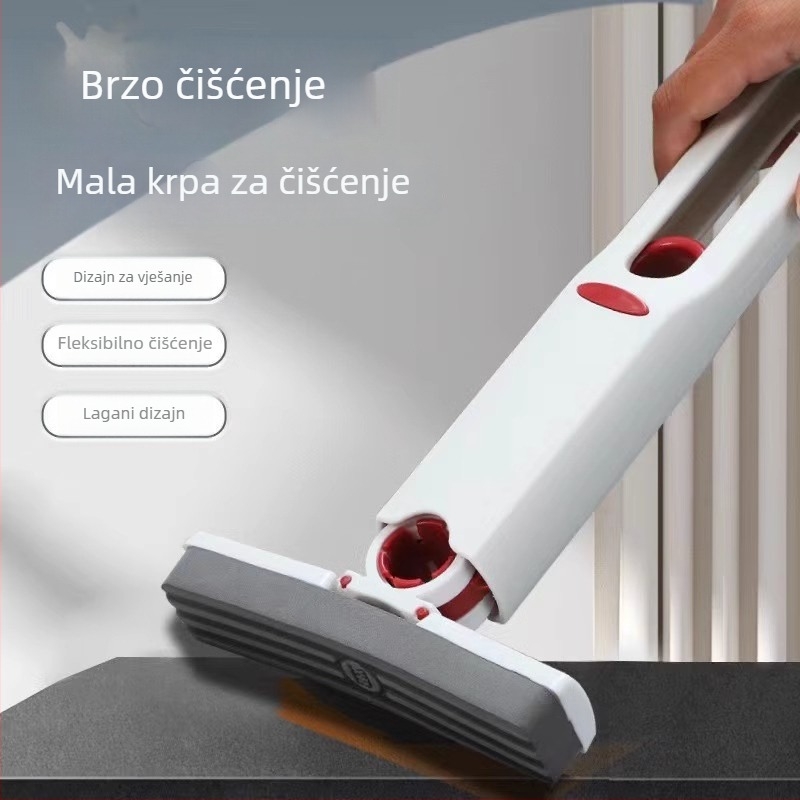 Višenamjenski mini stolni mop, ručno bez dodirivanja, spužva za upijanje vode za kupaonu, WC i kuhinju