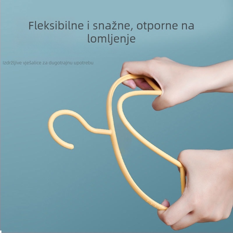 Besprijekorna vješalica za odjeću s protukliznim dizajnom, polukružnog oblika – izdržljiva za dom, spavaću sobu i dom učenika