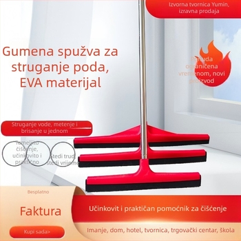Fabricki prilagođeni mop za podove za komercijalnu upotrebu, veliki model, pogodan za hotelske kupaonice i pločice, dvostruko slojna gumom-pamučna glava
