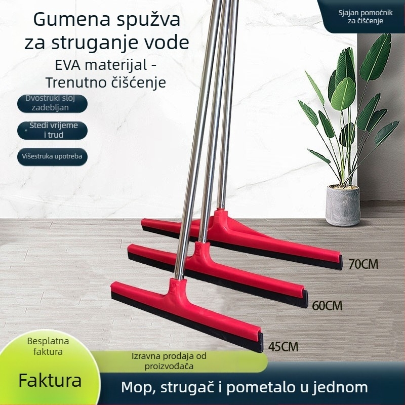 Fabricki prilagođeni mop za podove za komercijalnu upotrebu, veliki model, pogodan za hotelske kupaonice i pločice, dvostruko slojna gumom-pamučna glava