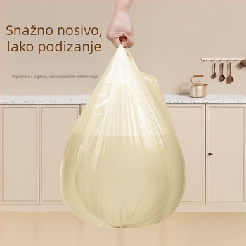 Domaće vrećice za otpad, debele, otporne, crne, velike, s ručkom, plastične, za kuhinju i kupaonu