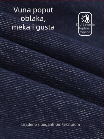 Muške hlače od vunene smjese, opuštenog ravnog kroja, sportsko-opuštene, jesen-zima 2025