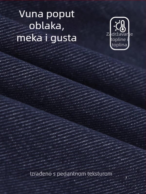 Muške hlače od vunene smjese, opuštenog ravnog kroja, sportsko-opuštene, jesen-zima 2025