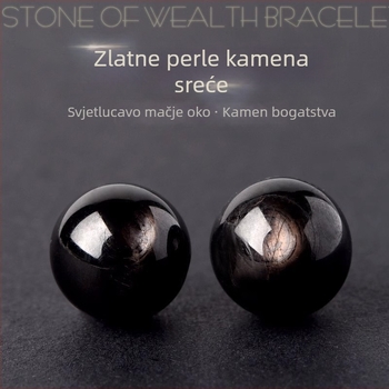 Prirodne Goldstone perle – DIY set za nakit, 8 mm okrugle labave perle, drum stil