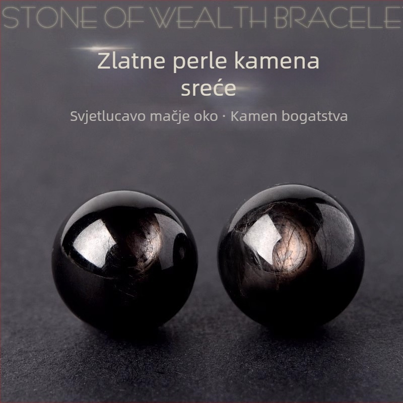 Prirodne Goldstone perle – DIY set za nakit, 8 mm okrugle labave perle, drum stil