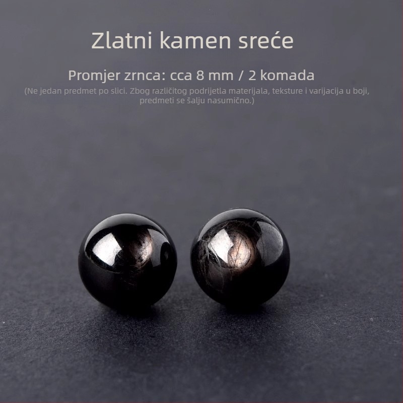 Prirodne Goldstone perle – DIY set za nakit, 8 mm okrugle labave perle, drum stil