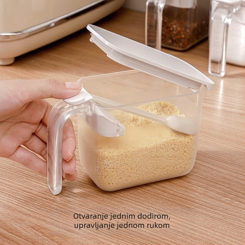 Plastični stalak za bočice začina – set bočica za sol i papar