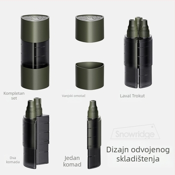 Trodjelni set boca za sos za kampiranje i piknik — zatvorene posude za začine i ulje