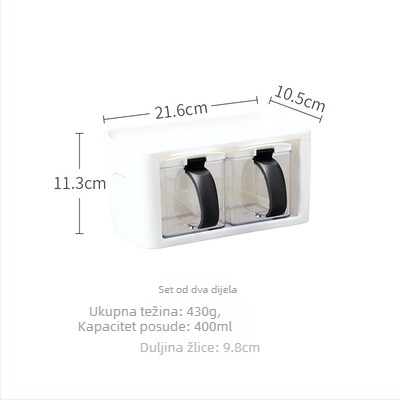 Set posuda za začine u minimalističkom japanskom stilu, koje se mogu slagati u kuhinji