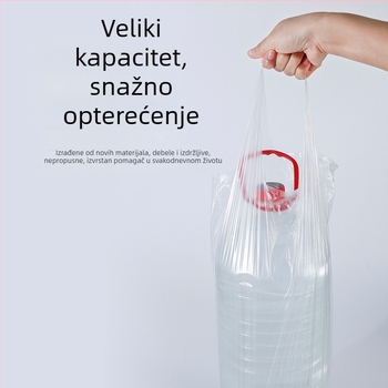 Crne vreće za otpad s ručkama, za kućnu upotrebu, kuhinju i studentski dom