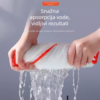 Jiuli krpa za suđe od bambusovih vlakana, dvostruko debela upijajuća kuhinjska krpa, otporna na masnoću i bez dlačica