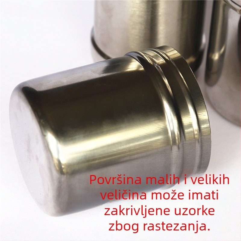 Nehrđajući čelični spremnik za začine i papar, bočica za čačkalice, kapica s tri otvora — dodatak za roštilj