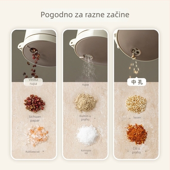 Kuhinjski set posuda za začinske – zatvoren, otporan na vlagu, posuda za sol, shaker za začine i spremnik za začine