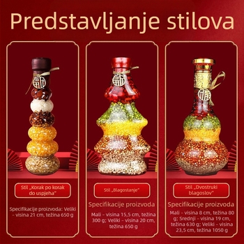 Staklena geometrijska ukras za novi dom, kineski stil – figurica žitarica