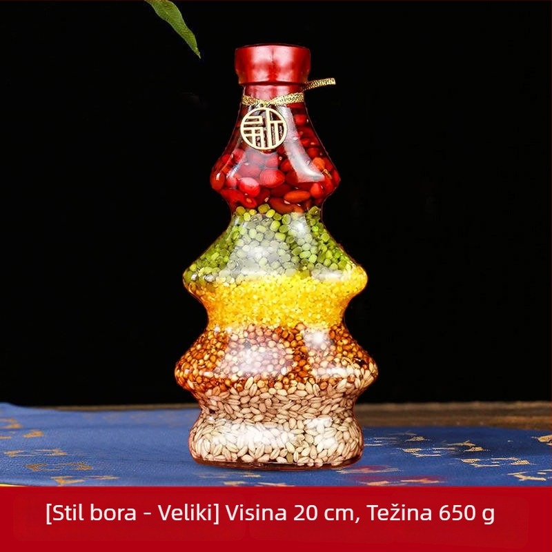 Staklena geometrijska ukras za novi dom, kineski stil – figurica žitarica