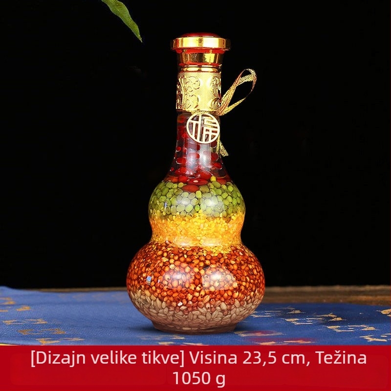 Staklena geometrijska ukras za novi dom, kineski stil – figurica žitarica