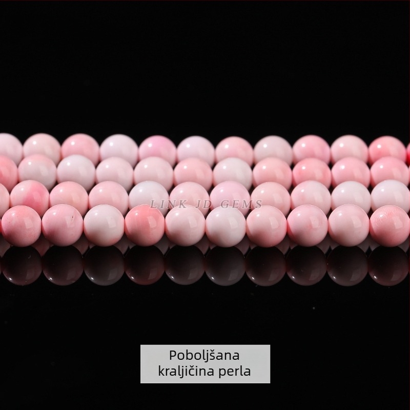 Jingde Jewelry Prirodne kraljevske školjke – svjetleće perle za DIY nakit, kolekcija, 8 mm