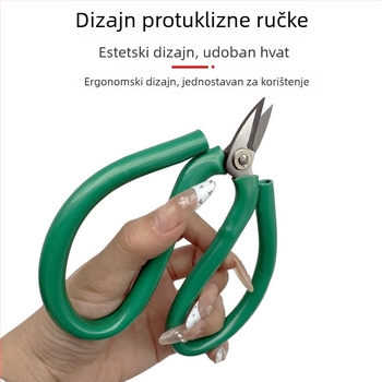 Nožice za nakit od zlata i srebra, kratko vrh i zelena drška, snažne kućne škare, kliješta za rezanje bakrenih žica, alati zlatara
