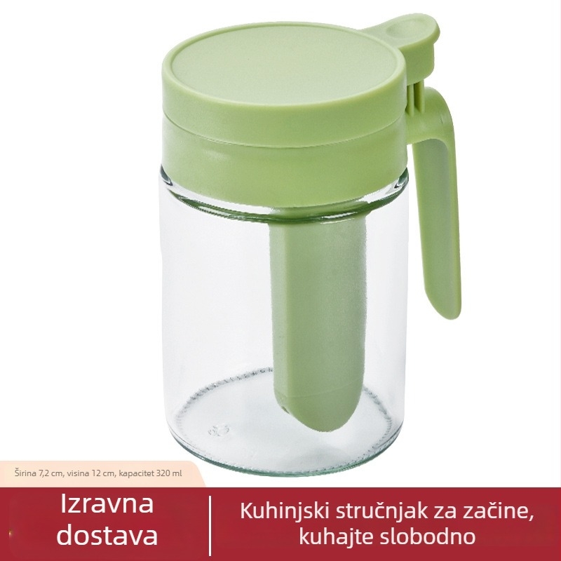 Zapečaćeni stakleni set posuda za začine i sol u kuhinji – posude otporne na vlagu