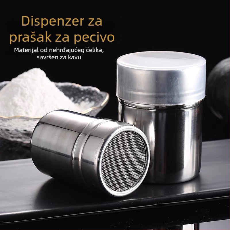 Razpršivač praška od nehrđajućeg čelika 304, prehrambena kvaliteta, 40-mrežni prah, ultra-fina prašina, mala veličina