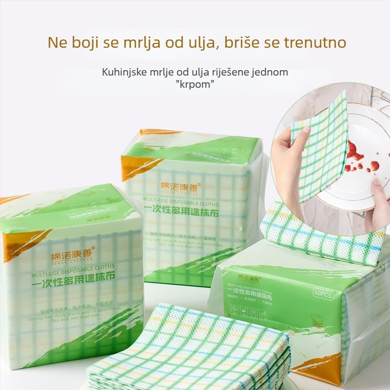 Jednokratne kuhinjske krpe, debelih, perive, otisnute, dvostruka upotreba za suho i mokro, za pranje posuđa, višenamjenske