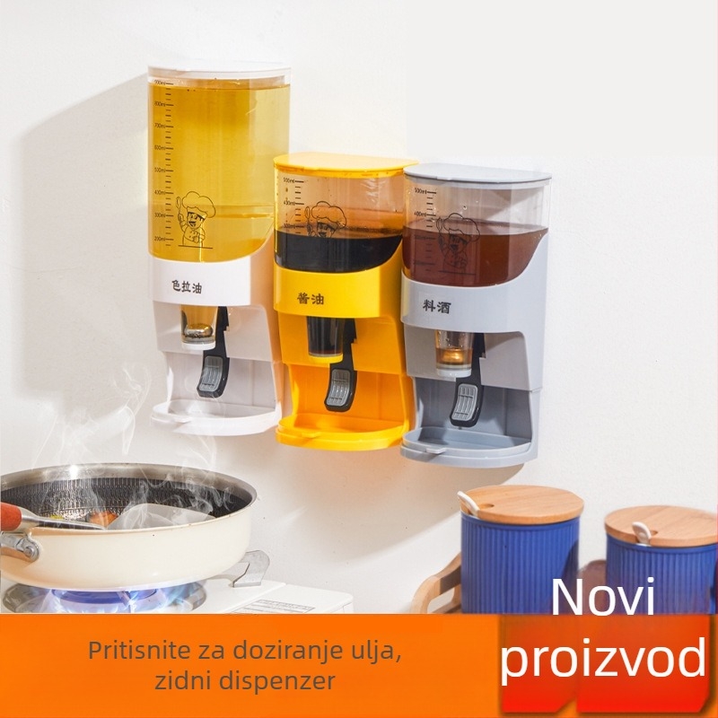 Zidna posuda za kuhinjske začine s filtrom ulja, boca za sojin sos visoke kvalitete