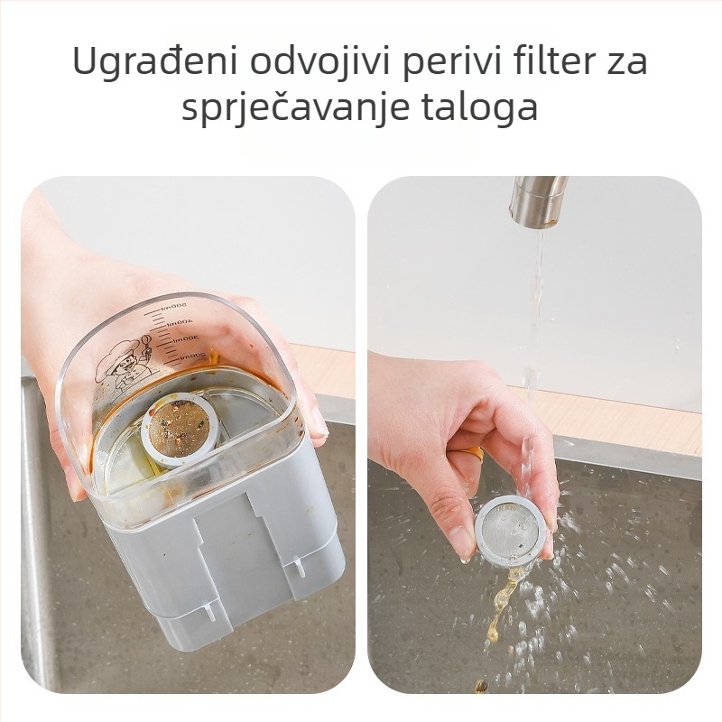 Zidna posuda za kuhinjske začine s filtrom ulja, boca za sojin sos visoke kvalitete