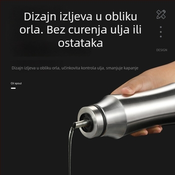 304 nehrđajući čelik – posuda za ulje i začine, kuhinjska boca za ocat i sojin umak, bez curenja