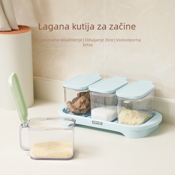 Set plastičnih posuda za začine i sol za kuhinju – spremnici za pohranu začina i MSG posuda