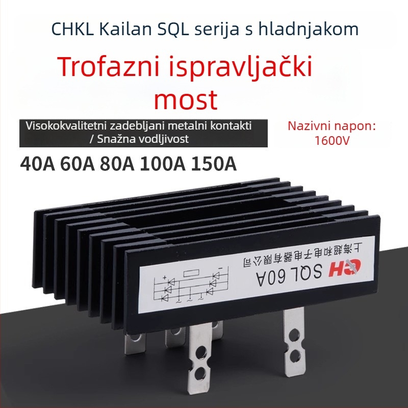 CHKL SQL100A1000V Ispravljački most, SQL100A(100×60), Trofazni ispravljač