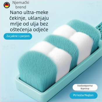 Mekana četka s mekim dlačicama za perjane jakne — kućna četka za čišćenje koja ne oštećuje odjeću i ne ostavlja dlake, četka za čišćenje za vanjske jakne