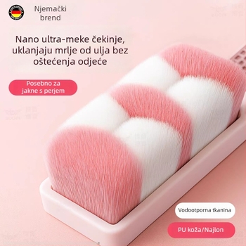 Mekana četka s mekim dlačicama za perjane jakne — kućna četka za čišćenje koja ne oštećuje odjeću i ne ostavlja dlake, četka za čišćenje za vanjske jakne