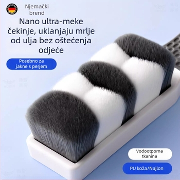 Mekana četka s mekim dlačicama za perjane jakne — kućna četka za čišćenje koja ne oštećuje odjeću i ne ostavlja dlake, četka za čišćenje za vanjske jakne